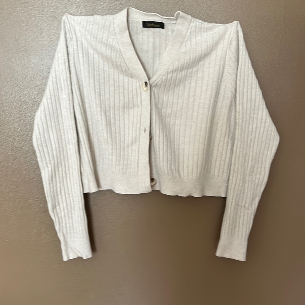 comfy sweater with buttons